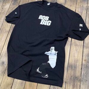 DC Men's Black Tee with White Graphic
